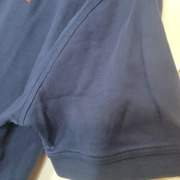 🌟Men's Tommy Hilfiger short sleeve polo, navy, M - Picture 3 of 5